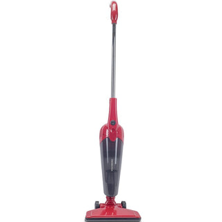 Aspirator vertical 2 in 1 HAUSBERG HB-2025RS, fara sac, aspirare uscata, filtru Hepa, 0.5 L, 600W, Rosu