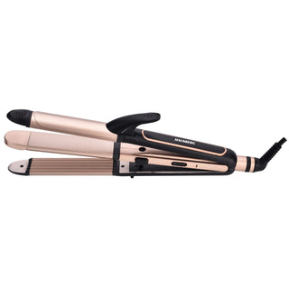 Aparat Coafat 3in1 HAUSBERG HB-208NG, Indreptare + Ondulare + Styling, 180-200°C, Incalzire PTC, 45W