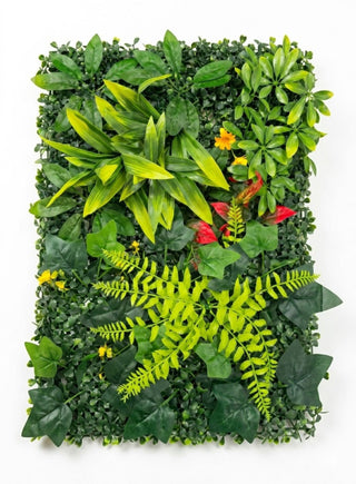 Panou Verde Decorativ din Plante Mixte Artificiale 60x40 cm Perete Verde Interior
