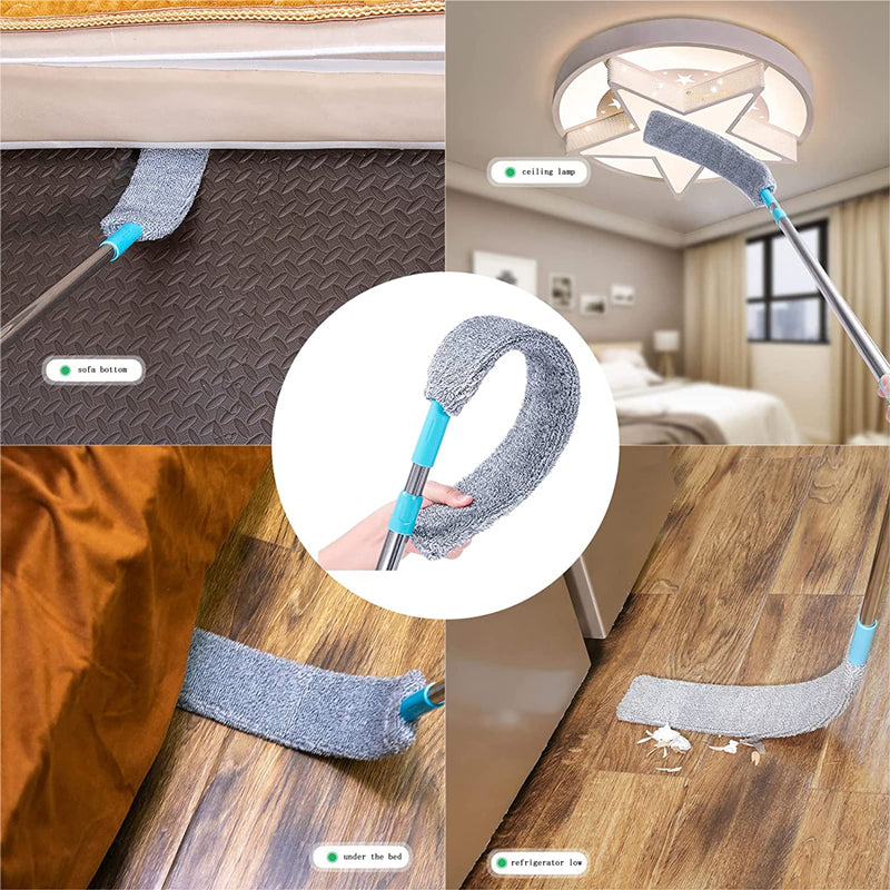 Mop Flexibil 360° cu Mâner Telescopic și Lavetă Microfibră – Curățenie Rapidă și Eficientă
