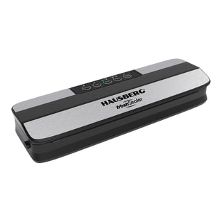 Aparat de vidat HAUSBERG HB-2645NG, 120W, 5 Butoane, Latime maxima 30cm, Capacitate 3,5-4L/min, Negru-Argintiu