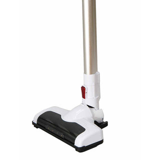 Aspirator vertical Hausberg HB-2027, putere 220W, fara sac, capacitate 0.25 l, filtre lavabile, 2 viteze, perie rotativa, timp de lucru 20-40 min, Alb