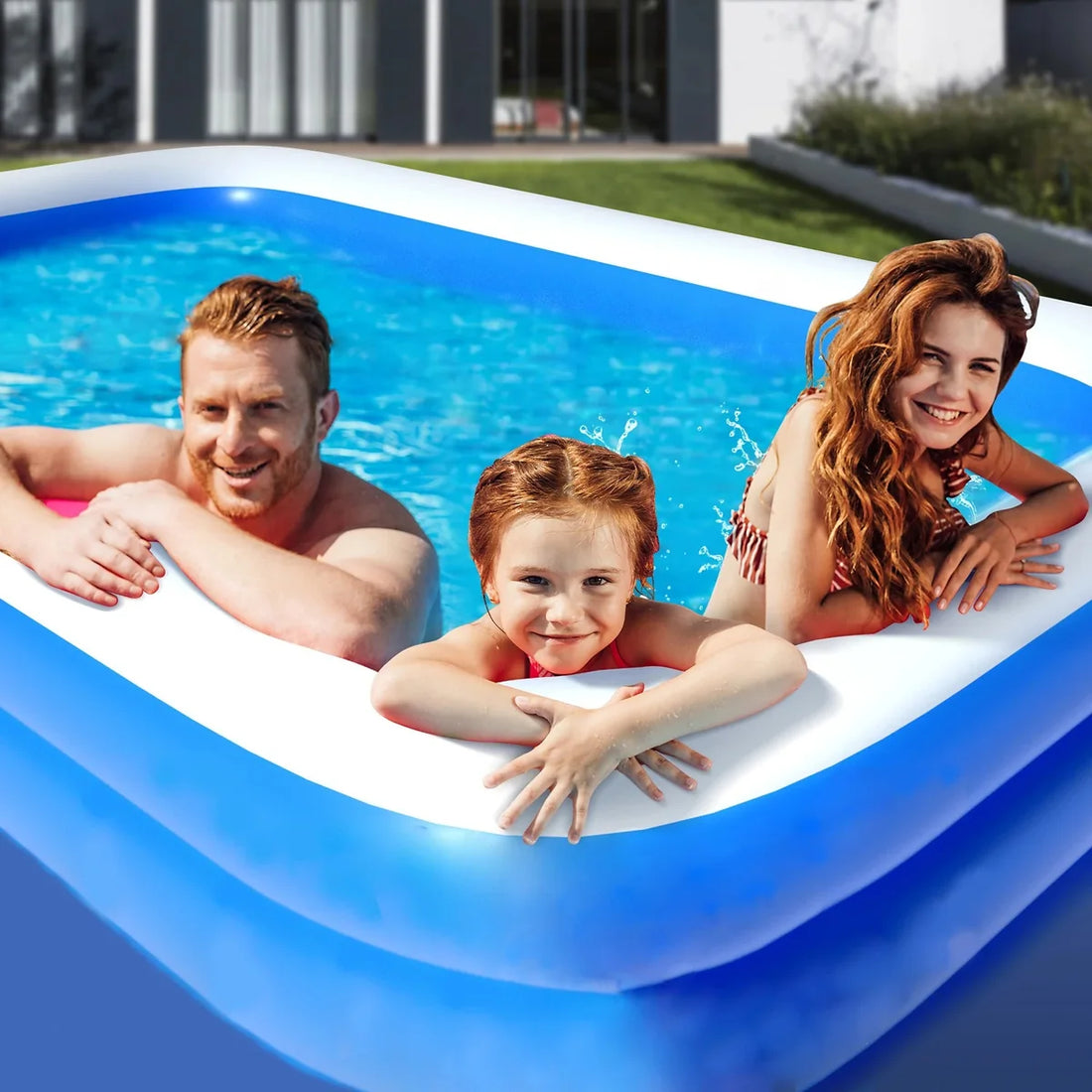 Piscina gonflabila, 200 x 120 x 40 cm