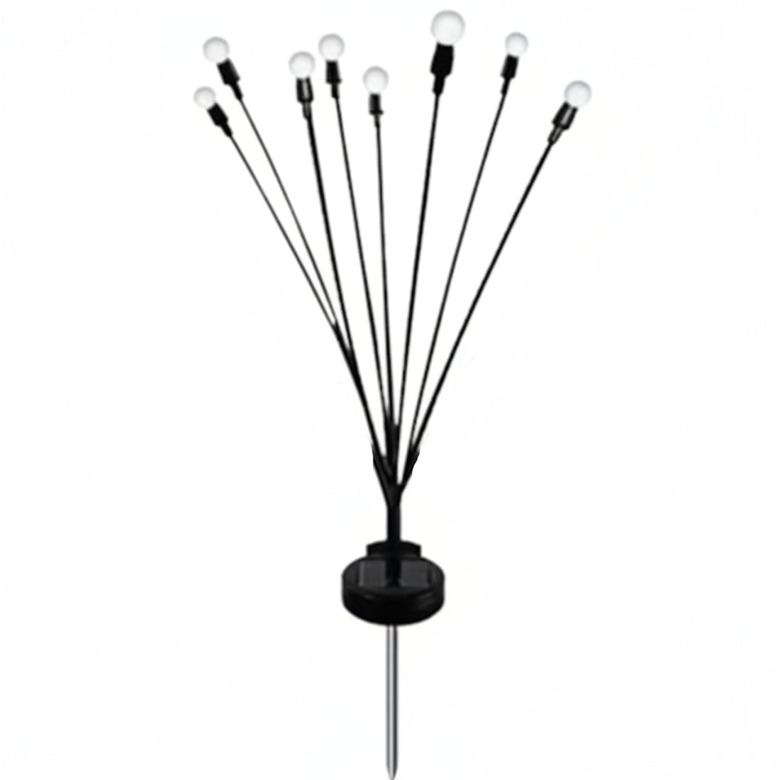 Set 2 Lampi Solare LED Decorative tip Licurici pentru Gradina – 8 Bulbi, Alb Cald 3000K