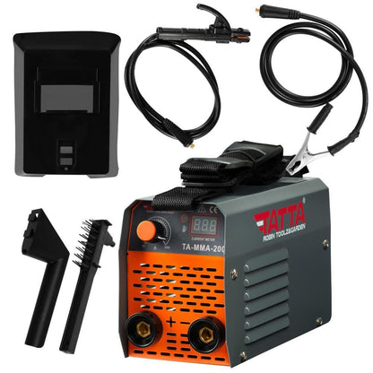 Aparat de sudura Tatta TA-MMA-200, putere absorbita 7.1 kVA, eficienta85%, electrod 1.6-3.2 mm, accesorii incluse