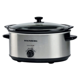 Oala electrica Hausberg HB-1301, Capac sticla termorezistenta ,Putere 200W, Capacitate 6.5L
