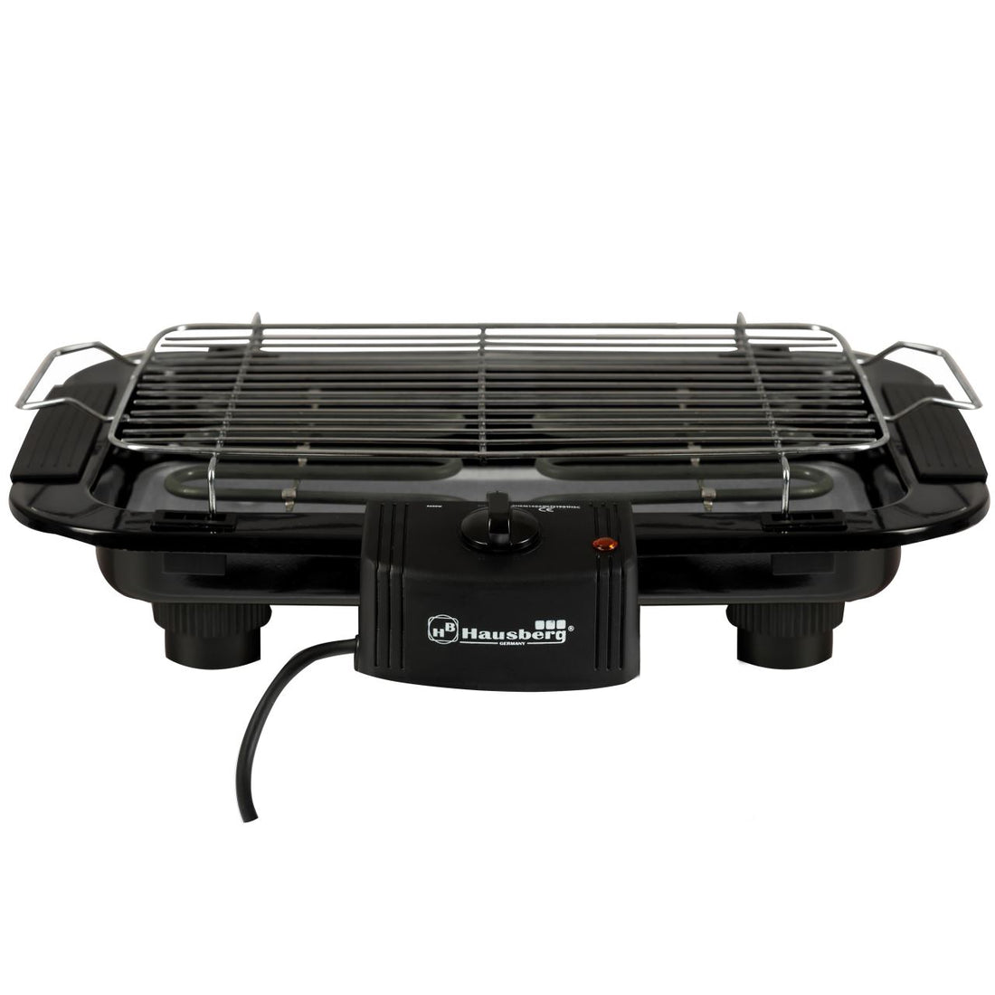 Gratar electric Hausberg HB530, 2000W, 48 X 35.5 cm, Termostat, Negru