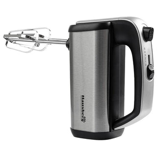 Mixer de Mana HAUSBERG HB-4201NG, 5 viteze, Motor din cupru, 250W-400W, Carcasa Inox, Negru