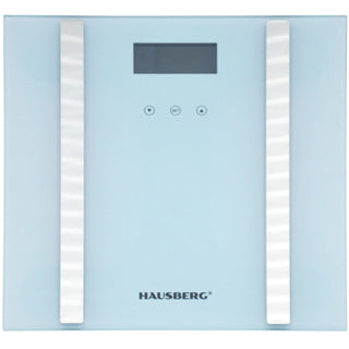 Cantar de baie Hausberg HB-6004AB, 180kg, Afisaj Led, inchidere automata, putere 6V, Alb