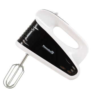 Mixer de mana profesional HAUSBERG HB-4118NG, 250W, 5 viteze + Turbo, Design ergonomic, accesorii incluse, Negru