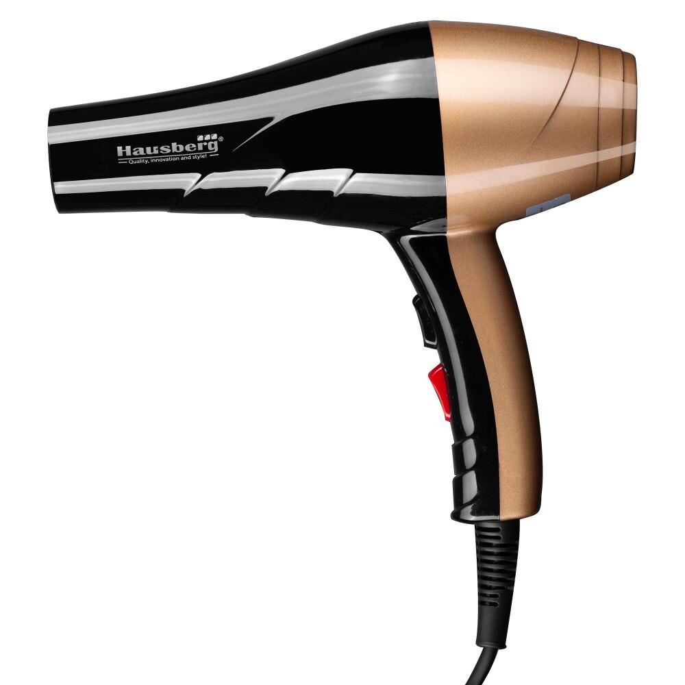 Uscator de par Hausberg HB-26GO, Putere 2000W, 2 trepte de viteza, Negru-Gold