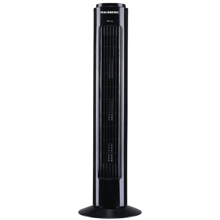 Ventilator Turn HAUSBERG HB-5950NG, 40-50W, 2 moduri de functionare, 3 viteze, baza rotativa, Negru