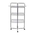 Uscator de rufe cu 3 nivele Ertone MN98U, pliabil cu suport de umerase, suporta 30 kg rufe, Inox