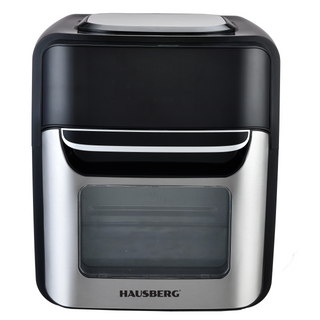 Friteuza fara ulei-Cuptor cu aer cald, Air Fryer HAUSBERG HB-2370, 12 programe, capacitate 12L, putere 1800-2000W, reglare temperatura 80-200°C