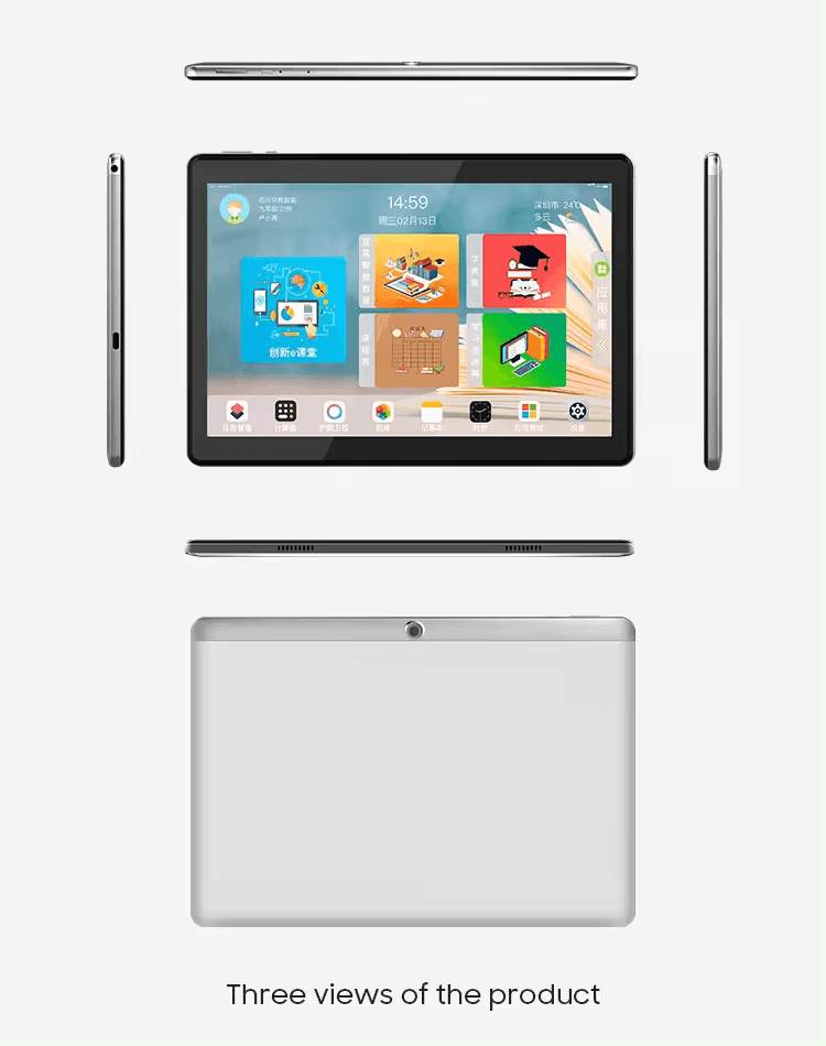 Tableta 10 inch Android, Procesor 10 nuclee, Baterie 7500mAh, 64GB ROM+4GB RAM, WiFi, Bluetooth, Camera dubla - Specializat.ro