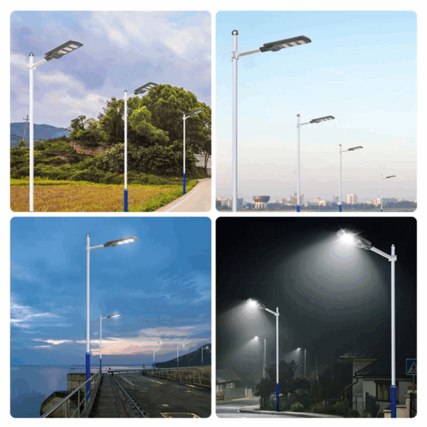 Lampă Solară Stradală LED 250W – 25.000 lm, Senzor Mișcare, IP65, Telecomandă