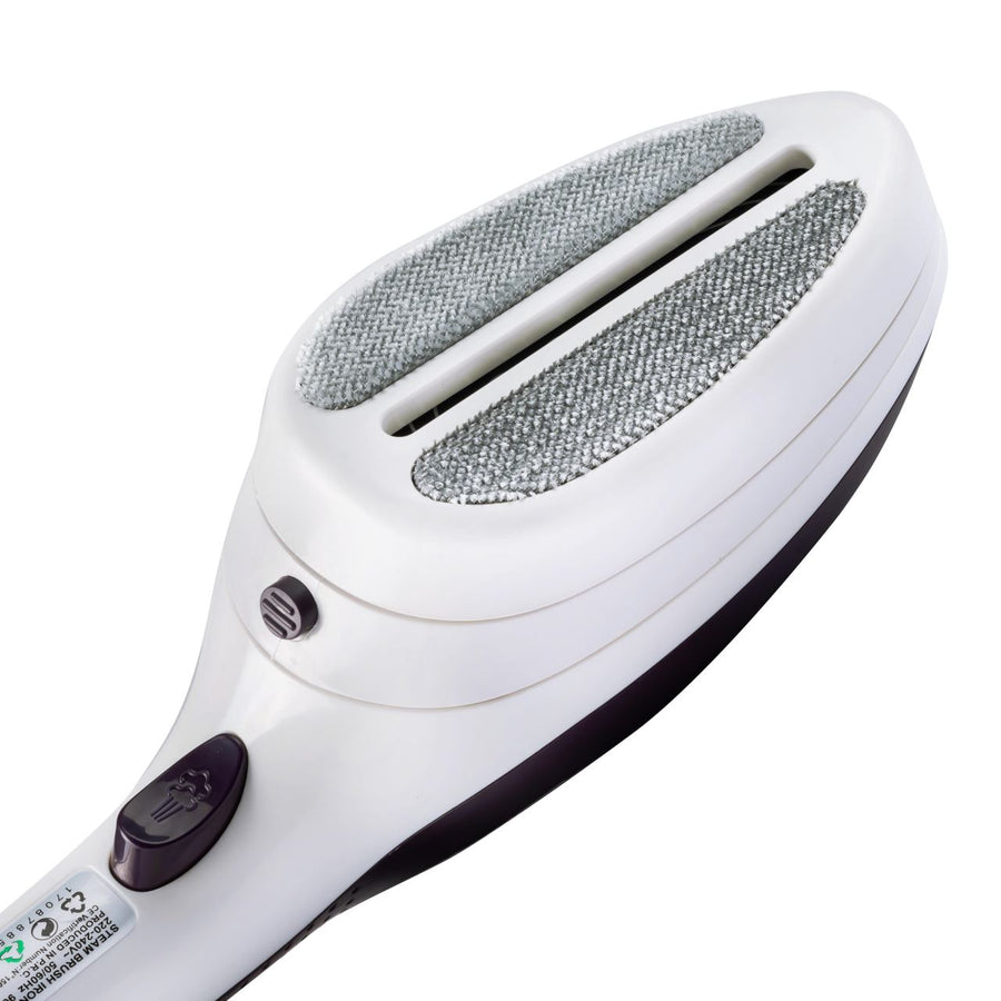 Fier de calcat vertical cu talpa ceramica Hausberg HB-7885MV ,1100 W , accesoriu detasabil cu 2 perie, Mov