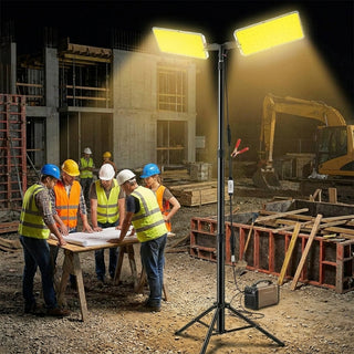 Proiector LED Camping 94W 9116lm cu Braț Telescopic 5m – Kit Nocturna