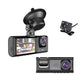Camera auto tripla de bord Full HD 1080P, 3 Lentile, IPS Display 2", Inregistrare Dubla, Loop Recording, G-sensor