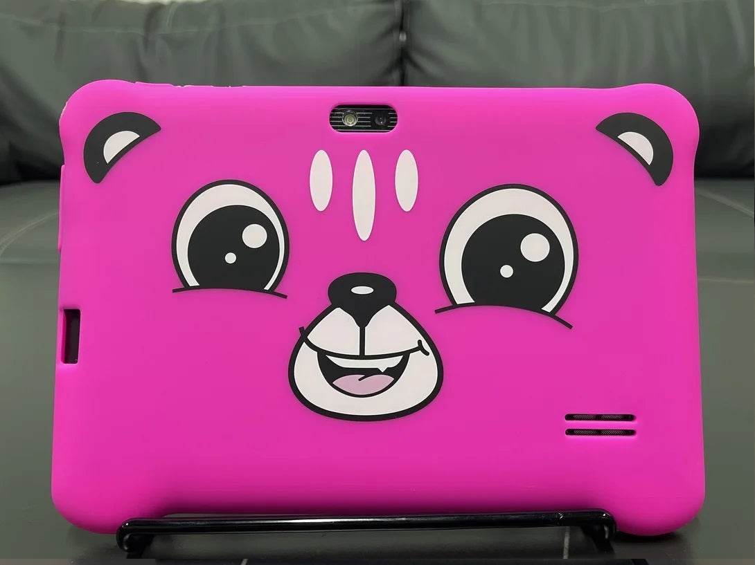 Tableta pentru copii de 7 inch Android WiFi cu Protectie anti shock, Camera dubla, jocuri, desene, aplicatii, Educativ, model Ursulet - Specializat.ro