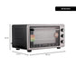 Cuptor Electric cu Ventilator HAUSBERG HB-8015, 1800 W, Geam dublu, 48L, Lumina interioara, Timer, 5 Programe gatire, Termostat reglabil 250 grade, Inox/Negru