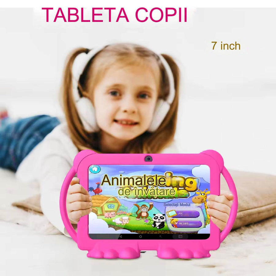 Tableta pentru copii Android WiFi de 7 inch, 4GB RAM, 32GB ROM, cu Husa de Protectie anti shock - Specializat.ro