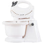 Mixer cu bol rotativ Hausberg HB-3519AB, 5 Viteze + turbo, Capacitate 2L, Putere 300W, Alb