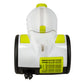 Aspirator fara sac Hausberg HB-2090VR, 1500W, capacitate 1.5 L, aspirare uscata, ciclonic, filtru HEPA, Alb-Verde