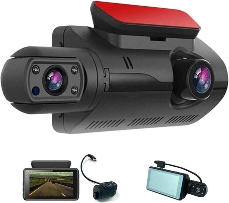 Camera auto de bord, full HD, 1080P, 2 camere, frontal si interior camera rotativa - Specializat.ro