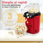 Aparat Popcorn, Hausberg HB910RS 1000 w, jet aer cald, premium, rosu
