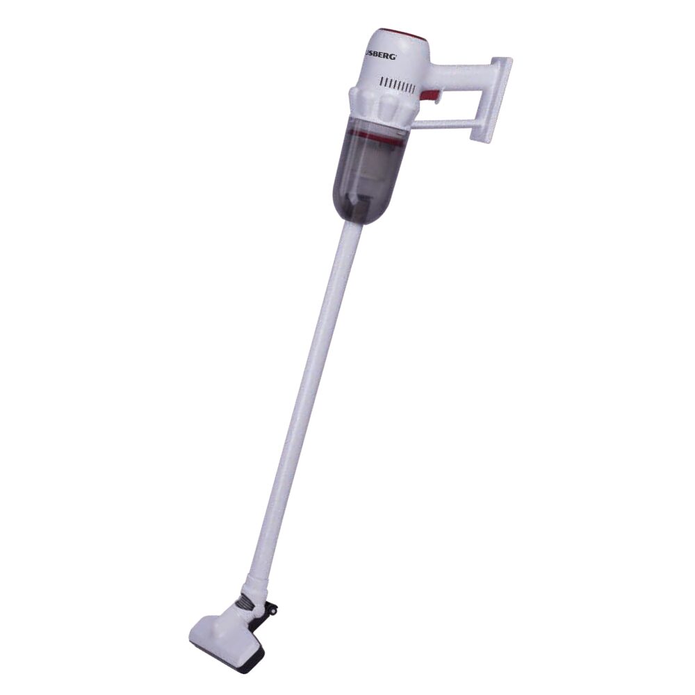 Aspirator vertical 2 in 1 HAUSBERG HB-2024AB, fara sac, aspirare uscata, 2 niveluri de viteza, motor turbo, 0.7 L, 600-800W, Alb