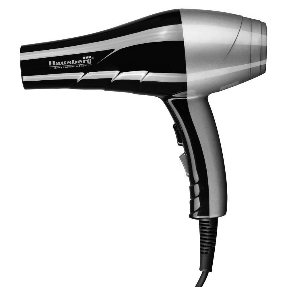 Uscator de par Hausberg HB-26GR, Putere 2000-2400W, 2 trepte de viteza, Negru-Gri