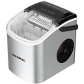 Aparat de preparat gheata HAUSBERG HB-6019IN, capacitate vas apa 1.2 litri, productie cuburi gheata 12-15 kg / 24 ore, capacitate de stocare 0.6 kg, 9 cuburi/6-9 min, argintiu