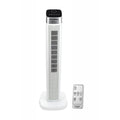 Ventilator turn digital Hausberg HB-5953AB, 55W, 41 inch, 3 viteze, 3 moduri, temporizator 24h, LED, oscilatie, telecomanda, difuzor parfum, alb