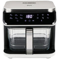 Friteuza cu aer Hausberg HB-2343AB, 6.5L, cos sticla, 12 programe, touchscreen, 1200W-1400W, 65-200°C , Alb