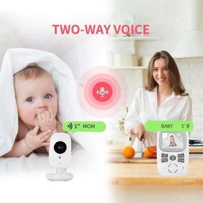 Baby Monitor,Monitorizare Video Audio Bebelusi, Senzor Sunet, NIGHT VISION, Functie Talk-Back, Monitorizare Temperatura Ambientala, Cantece de Leagan - Specializat.ro