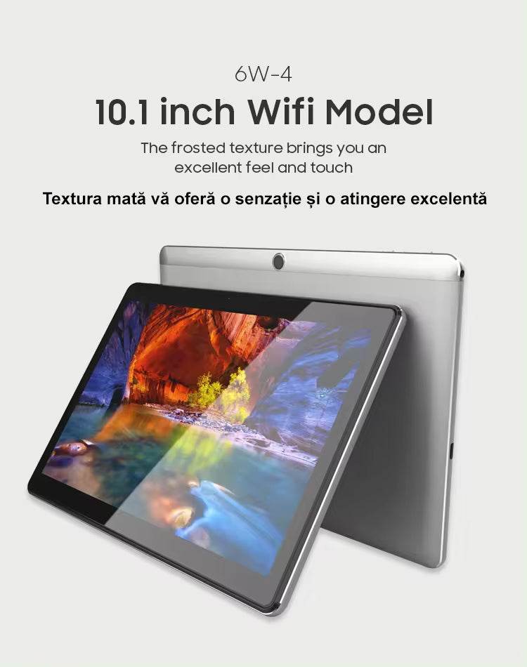Tableta 10 inch Android, Procesor 10 nuclee, Baterie 7500mAh, 64GB ROM+4GB RAM, WiFi, Bluetooth, Camera dubla - Specializat.ro