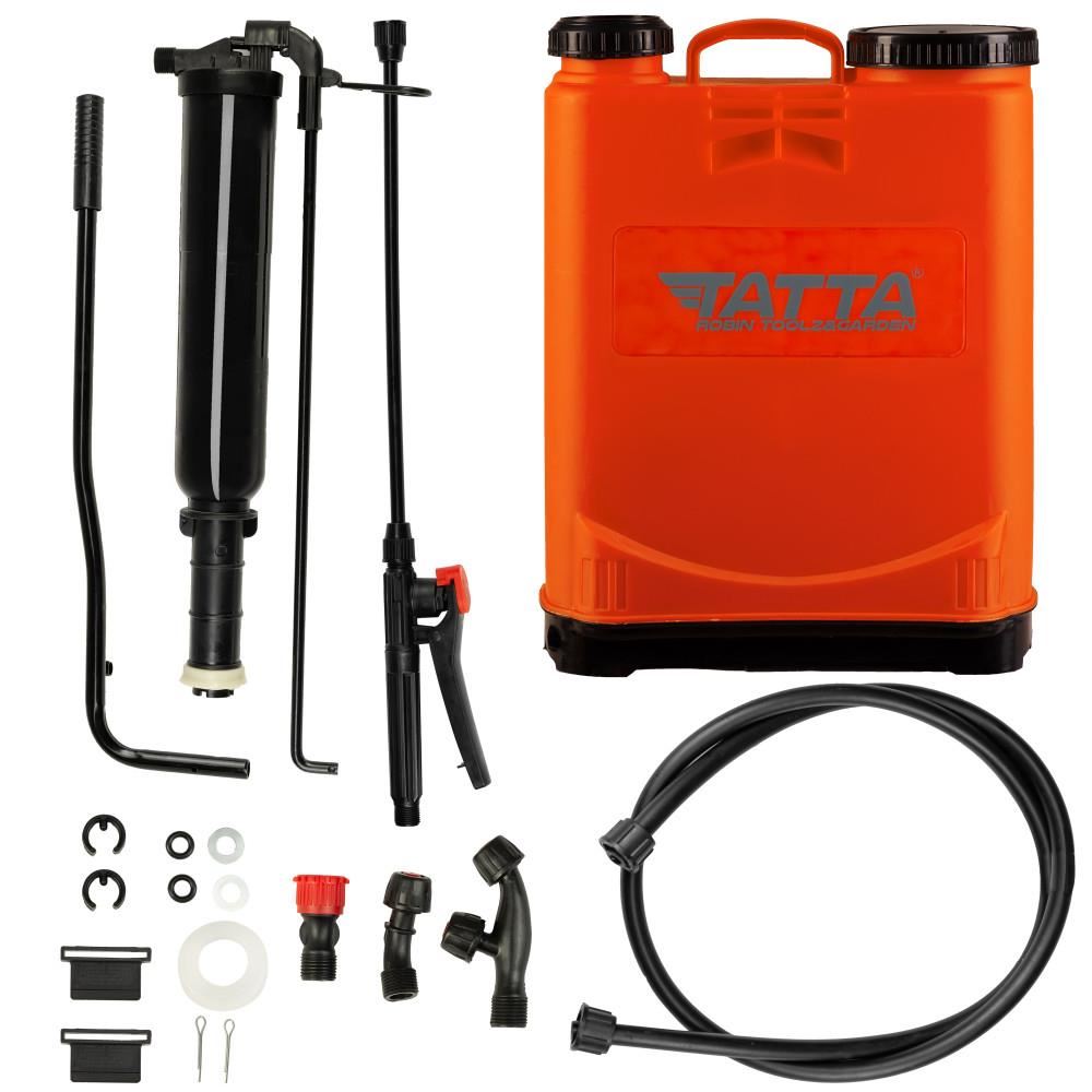 Pompa pentru stropit (vermorel) Tatta TP-20D1M, actionare manuala, 2.4 bari, rezervor tip rucsac, 20 l