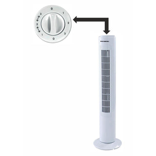Ventilator Turn Hausberg HB-5950AB, 40-50W, 3 Moduri De Functionare, 3 Trepte, Alb