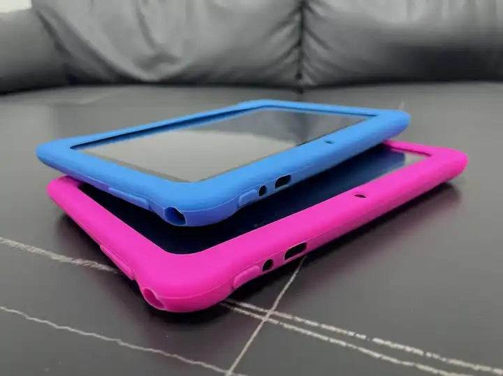 Tableta pentru copii de 7 inch Android WiFi cu Protectie anti shock, Camera dubla, jocuri, desene, aplicatii, Educativ, model Ursulet - Specializat.ro