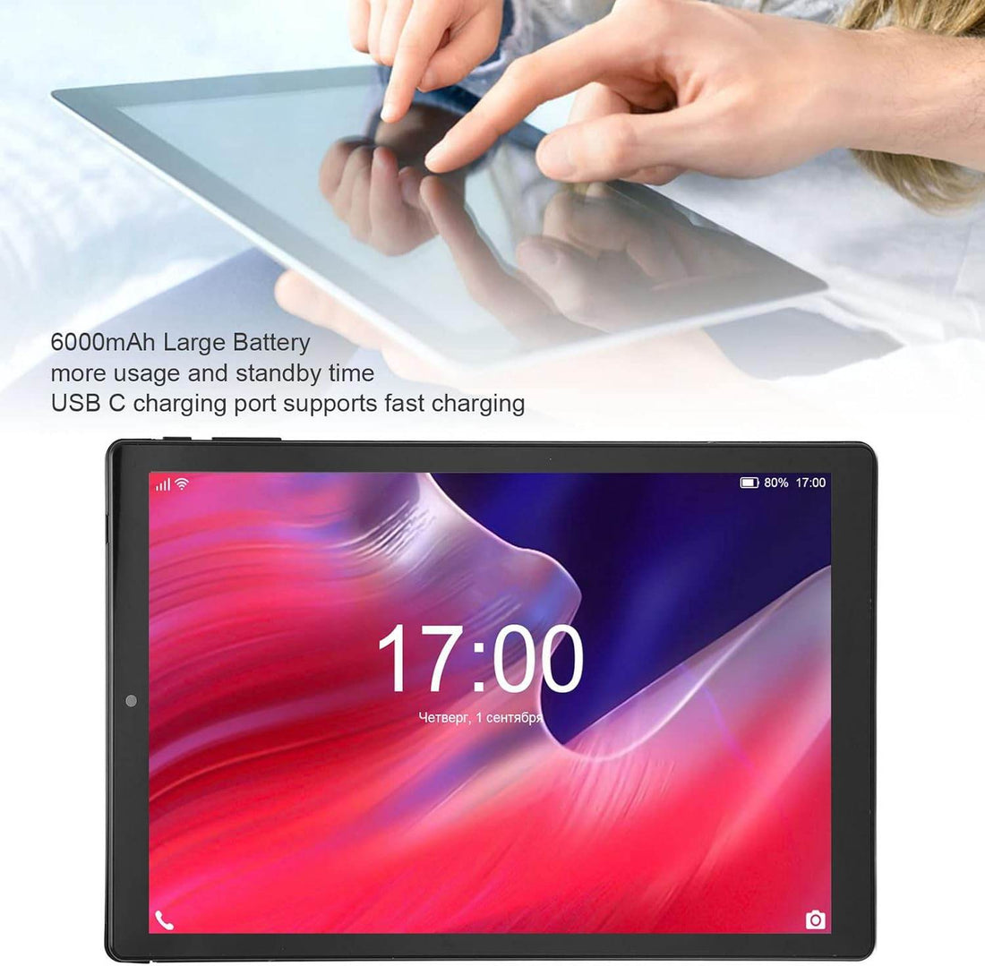 Tableta 10 inch, Android 12, 4GB RAM+64GB ROM, procesor 8-core, Dual SIM, slot SD CARD, WiFi, Bluetooth, Camera dubla, Baterie de 6000mAh - Specializat.ro