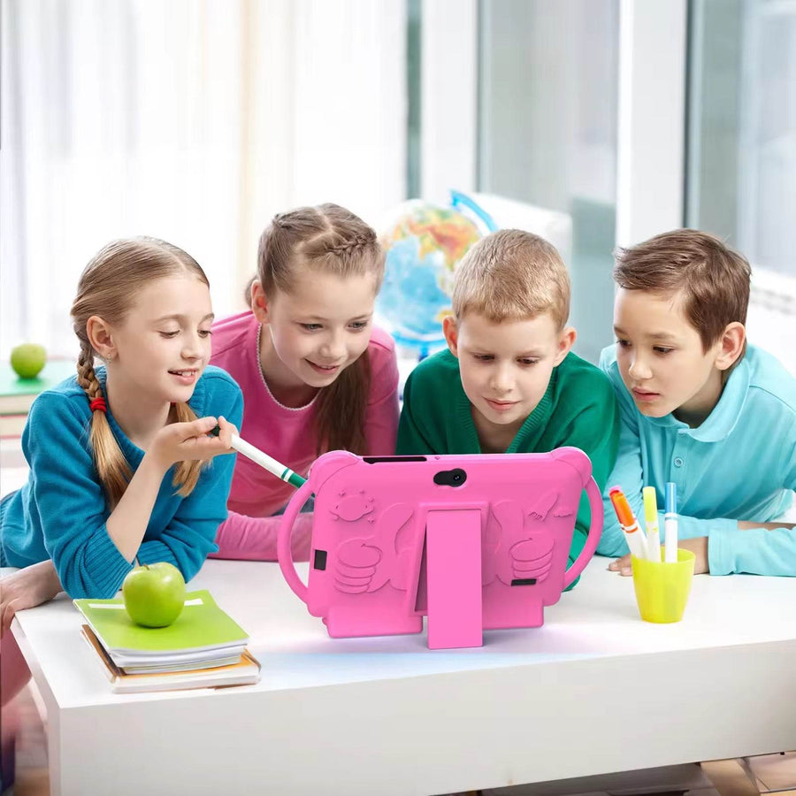 Tableta pentru copii Android WiFi de 7 inch, 4GB RAM, 32GB ROM, cu Husa de Protectie anti shock - Specializat.ro