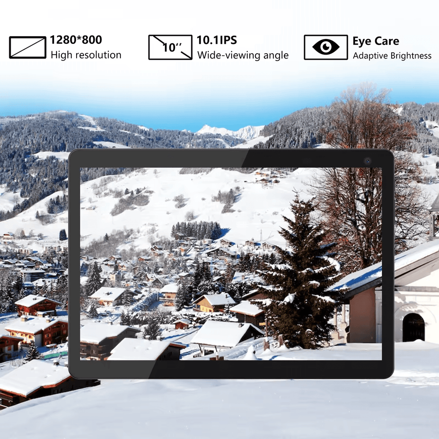 Tableta 10 inch, Android 12, 64GB ROM+4GB RAM, Husa, Tastatura, Mouse, Stilou, WiFi, Bluetooth, Camera dubla, Baterie de 6000mAh - Specializat.ro