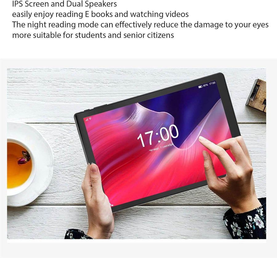 Tableta 10 inch, Android 12, 4GB RAM+64GB ROM, procesor 8-core, Dual SIM, slot SD CARD, WiFi, Bluetooth, Camera dubla, Baterie de 6000mAh - Specializat.ro