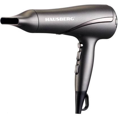 Uscator de par HAUSBERG HB-24GR, 1800 W - 2200 W, 2 viteze, 3 setari temperatura, functie uscare rapida, gri