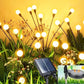 Set 2 Lampi Solare LED Decorative tip Licurici pentru Gradina – 8 Bulbi, Alb Cald 3000K