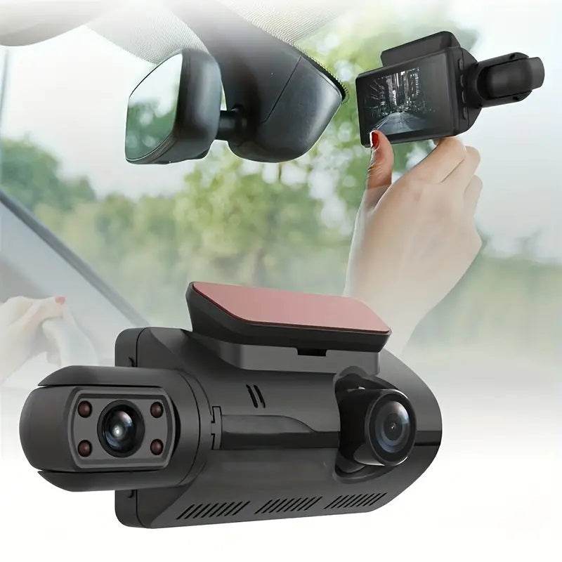 Camera auto de bord, full HD, 1080P, 2 camere, frontal si interior camera rotativa - Specializat.ro
