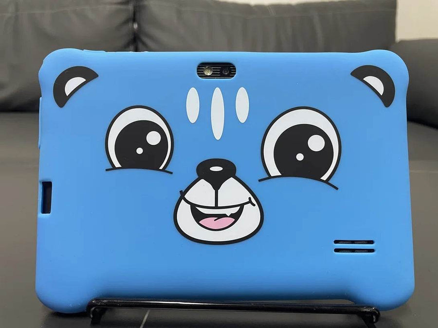 Tableta pentru copii de 7 inch Android WiFi cu Protectie anti shock, Camera dubla, jocuri, desene, aplicatii, Educativ, model Ursulet - Specializat.ro