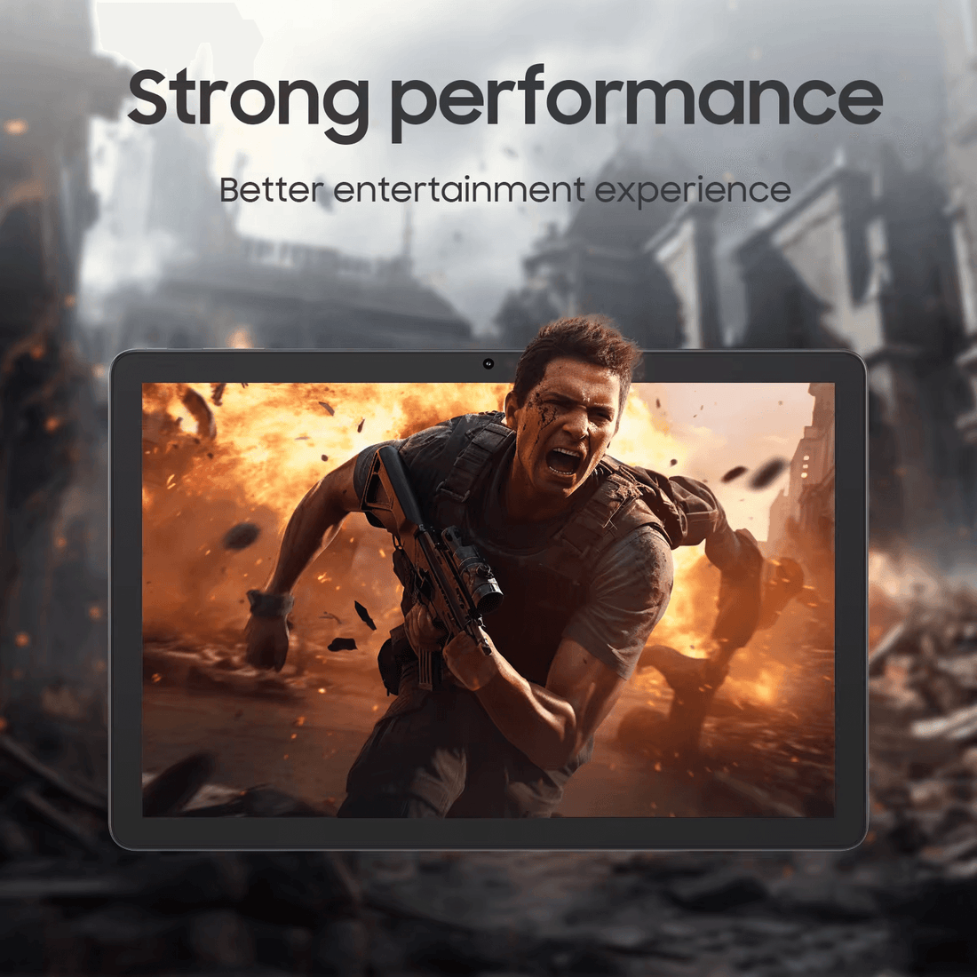 Tableta Android 10.1 inch, 12GB RAM, 128GB ROM,Procesor 8 Nuclee, Slot SIM Card, Husa, Tastatura cu carcasa, Stilou - Specializat.ro