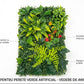 Panou Verde Decorativ din Plante Mixte Artificiale 60x40 cm Perete Verde Interior
